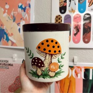 Vintage mushroom baking jar
